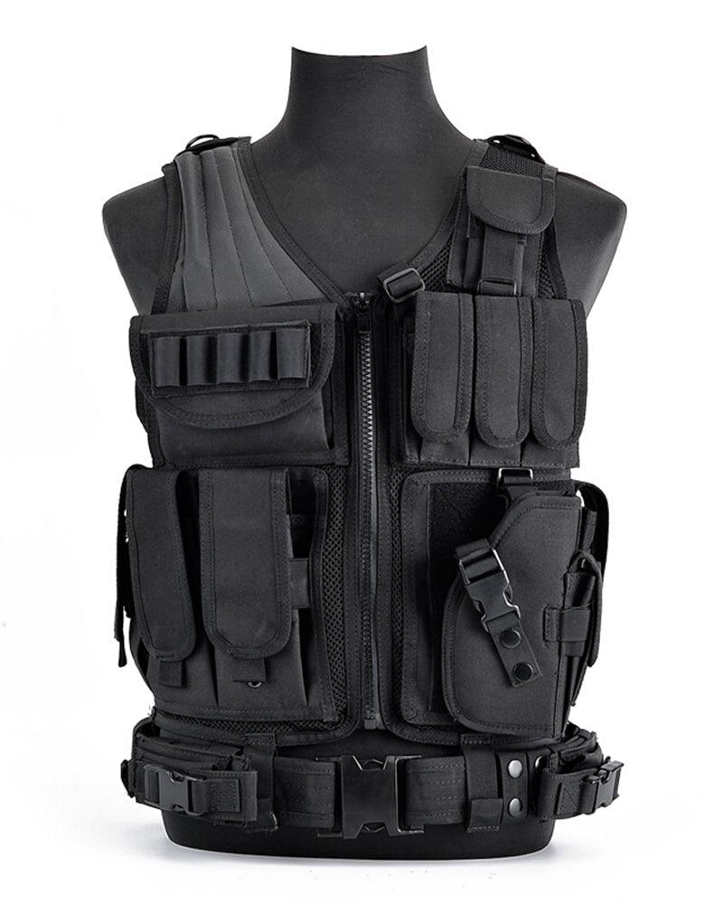 Versatile Adventure Utility Vest -  utility vest - Functional Black Adventure Utility Vest with Storage - View 7