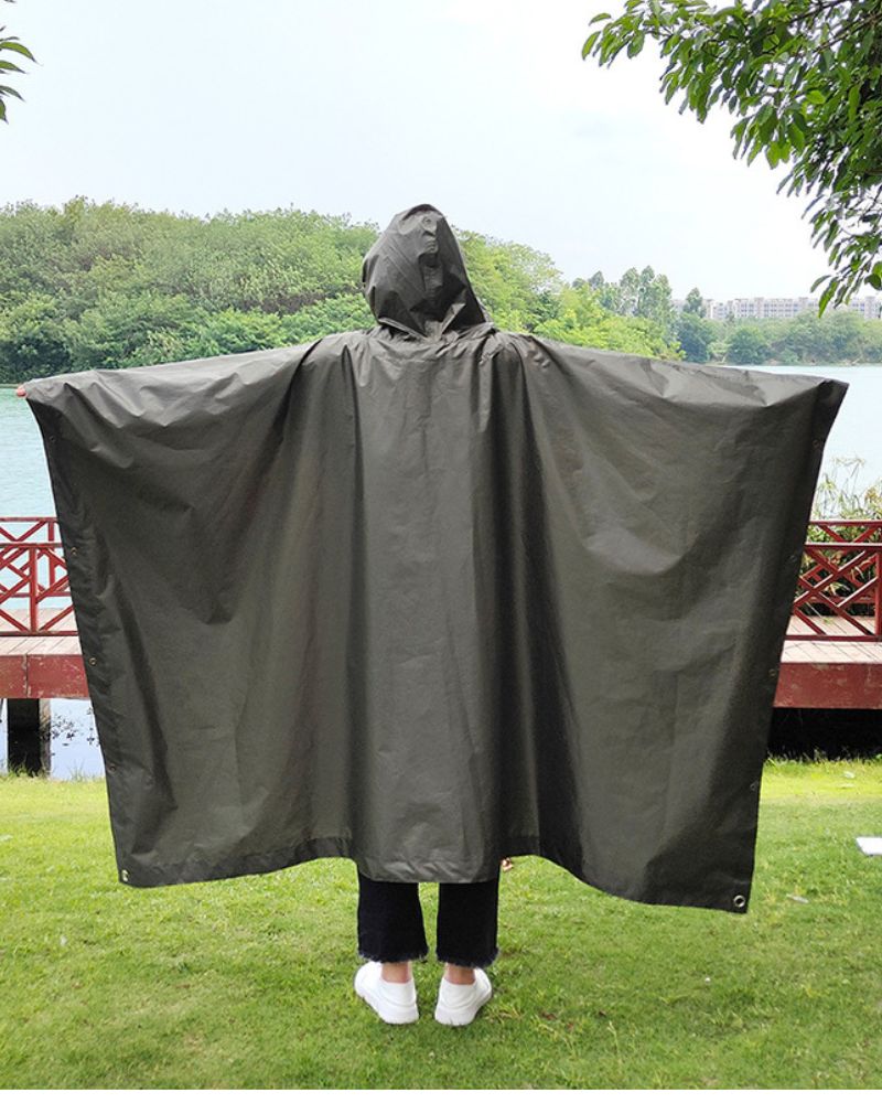 Versatile All-Weather Rain Poncho -  techwear poncho - All-Weather Rain Poncho – Stylish & Comfortable Design - View 6