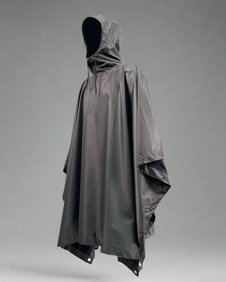 Versatile All-Weather Rain Poncho - techwear rain gear - All-Weather Rain Poncho – Stylish & Comfortable Design - View 2