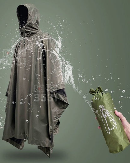 Versatile All-Weather Rain Poncho - techwear rain gear - All-Weather Rain Poncho – Stylish & Comfortable Design - View 9