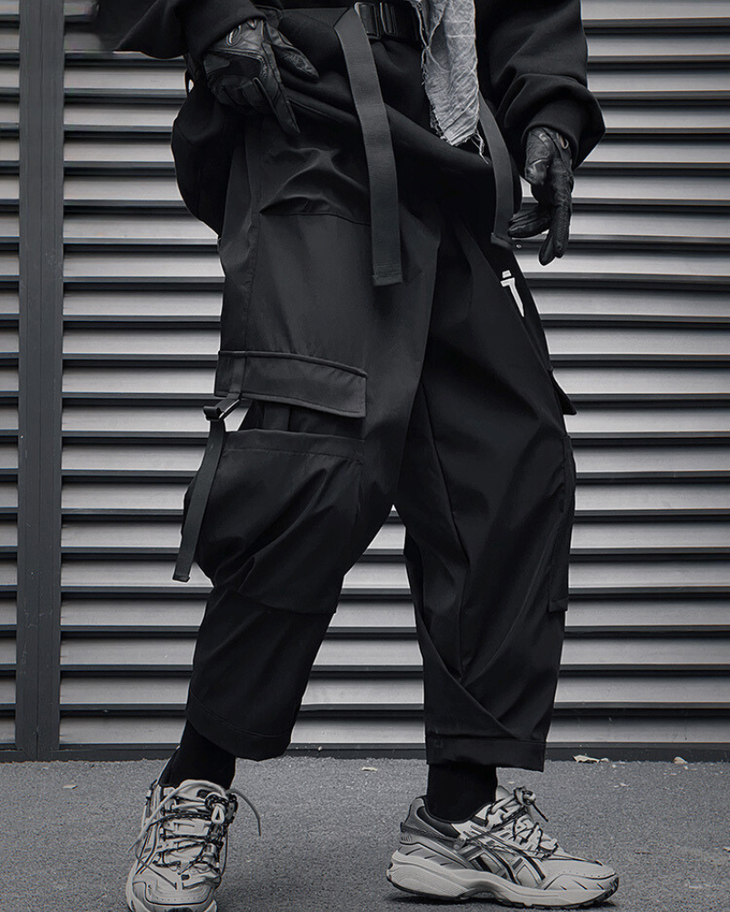 Versatile Black Ankle Cargo Pants - functional cargo pants - Versatile Black Ankle Cargo Pants for Women - View 2