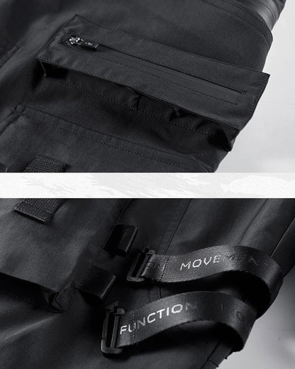 Versatile Black Cargo Pants -  black pants - Versatile Black Cargo Pants for Everyday Adventure - View 10