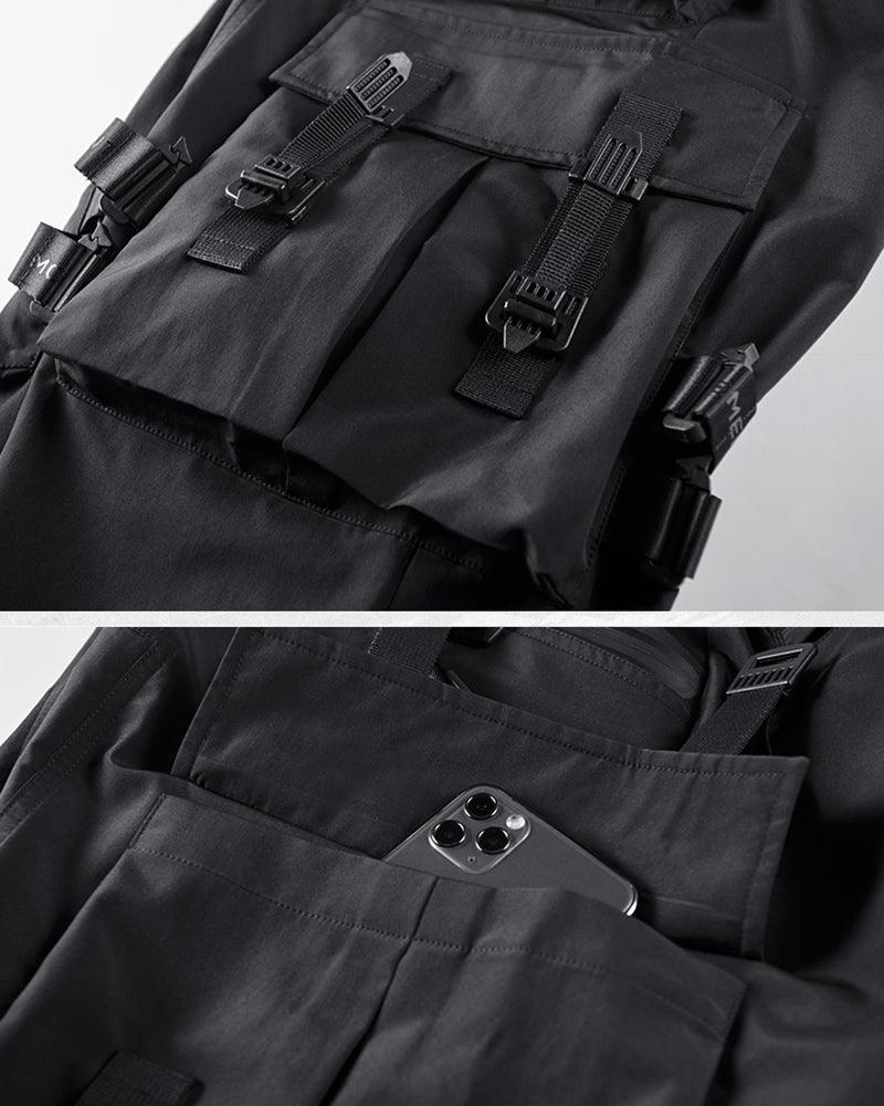 Versatile Black Cargo Pants - techwear cargo pants - Versatile Black Cargo Pants for Everyday Adventure - View 9
