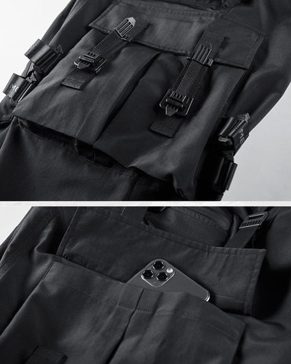 Versatile Black Cargo Pants - techwear cargo pants - Versatile Black Cargo Pants for Everyday Adventure - View 9