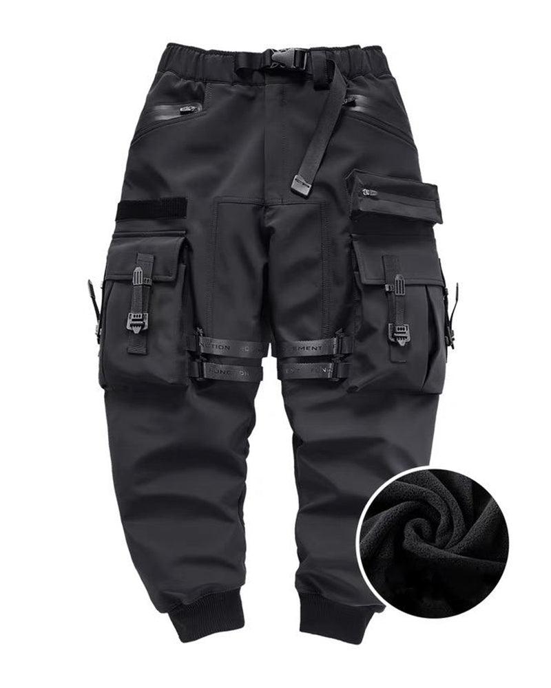 Versatile Black Cargo Pants -  techwear - Versatile Black Cargo Pants for Everyday Adventure - View 6