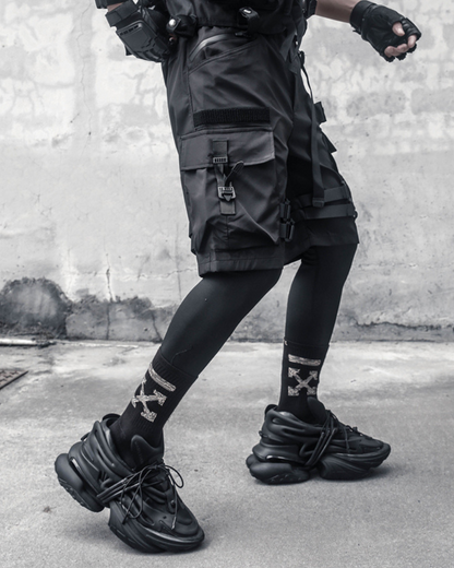 Versatile Black Cargo Shorts -  black shorts - Versatile Black Cargo Shorts for Active Lifestyles - View 4