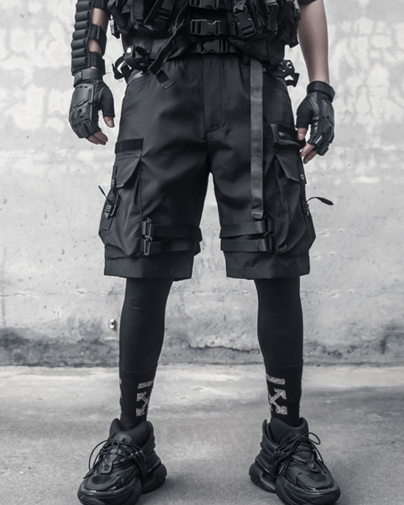 Versatile Black Cargo Shorts - durable cargo shorts - Versatile Black Cargo Shorts for Active Lifestyles - View 2