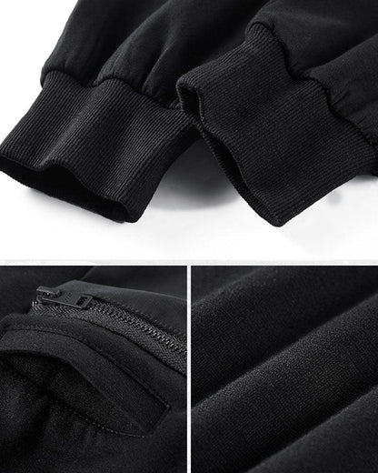 Versatile Black Cargo Trousers -  black pants - Versatile Black Cargo Trousers with Detachable Design - View 12