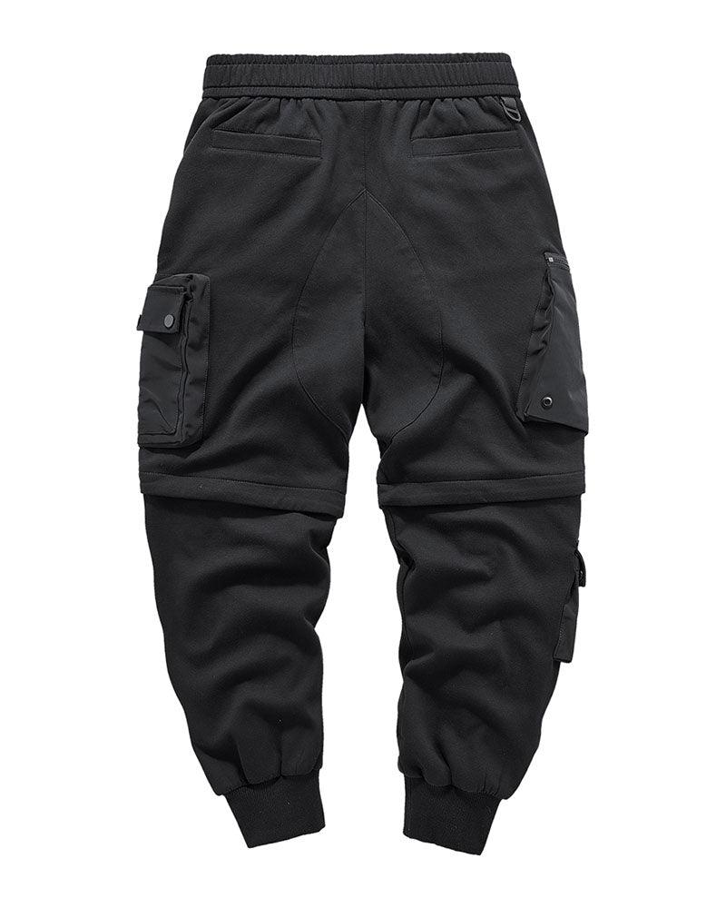 Versatile Black Cargo Trousers -  comfortable outdoor pants - Versatile Black Cargo Trousers with Detachable Design - View 5
