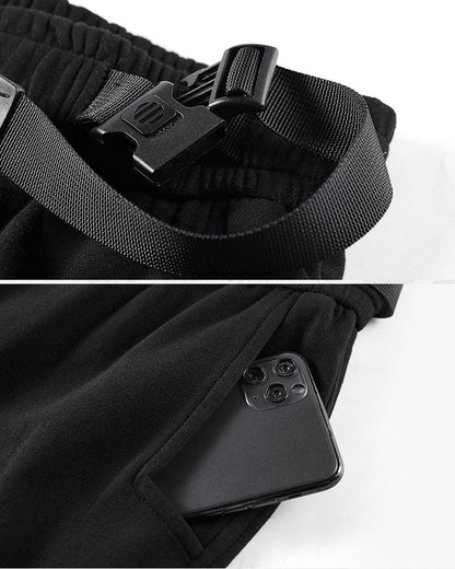 Versatile Black Cargo Trousers - detachable cargo pants - Versatile Black Cargo Trousers with Detachable Design - View 10