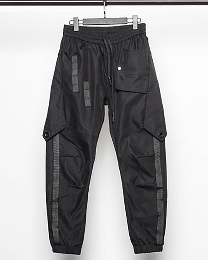 Versatile Black Patchwork Cargo Pants - stylish cargo pants - Stylish Black Patchwork Cargo Pants for Urban Wear - View 9