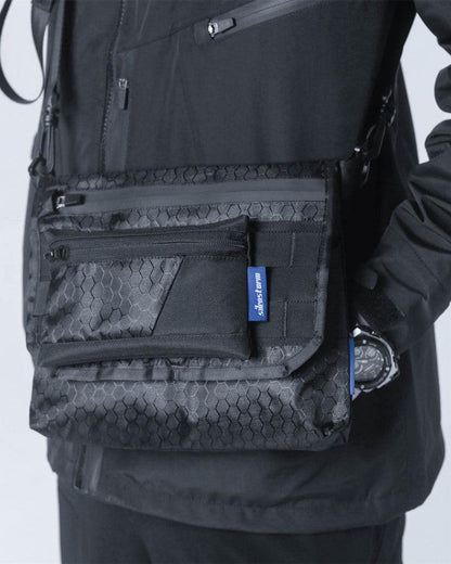 Versatile Black Sling Bag Combo - functional sling bag - Versatile Black Sling Bag with Adjustable Straps - View 2