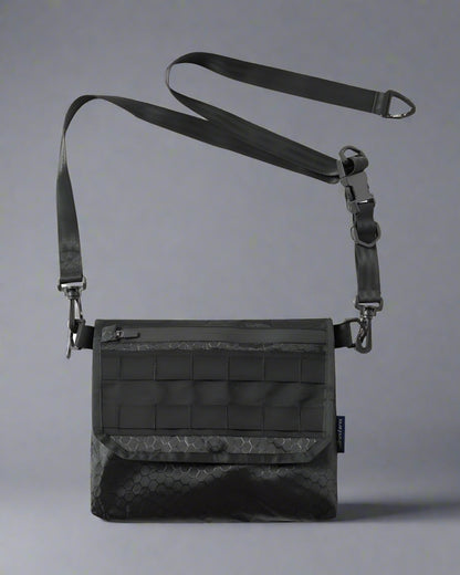 Versatile Black Sling Bag Combo -  techwear bag - Versatile Black Sling Bag with Adjustable Straps - View 7