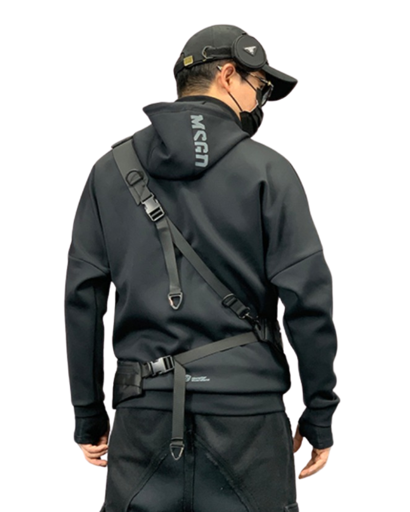 Versatile Black Sling Chest Pack -  chest pack - Versatile Black Sling Chest Pack for Every Adventure - View 10