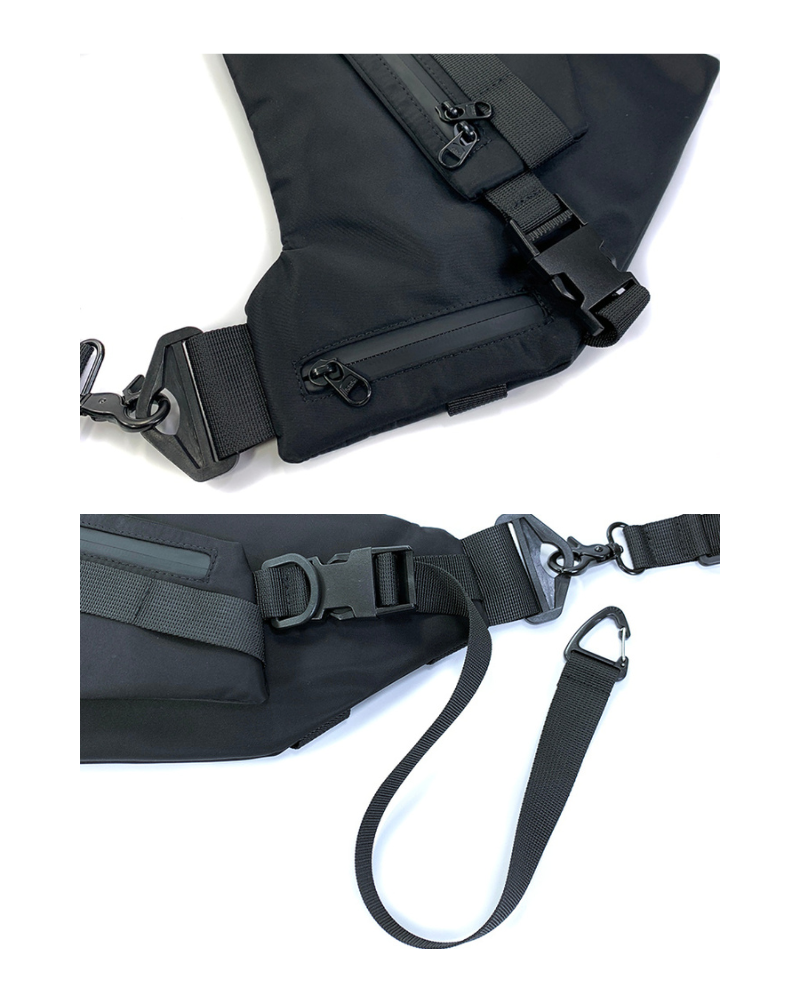 Versatile Black Sling Chest Pack - crossbody bag - Versatile Black Sling Chest Pack for Every Adventure - View 15