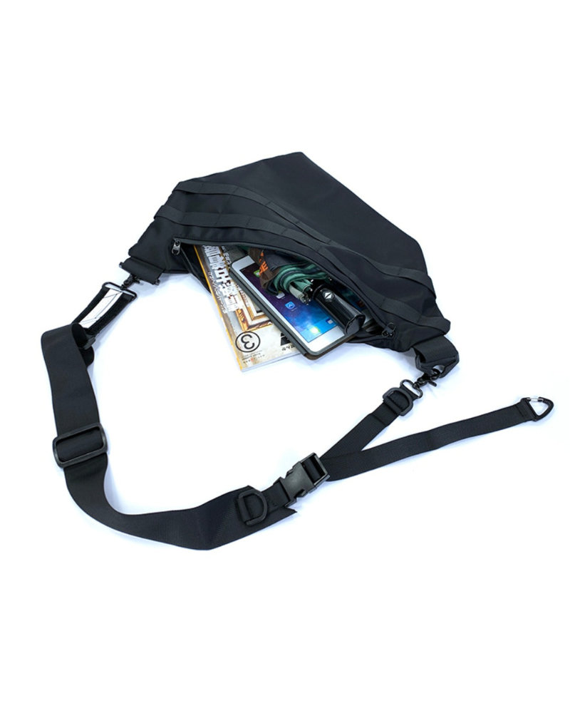 Versatile Black Sling Chest Pack -  waterproof - Versatile Black Sling Chest Pack for Every Adventure - View 14