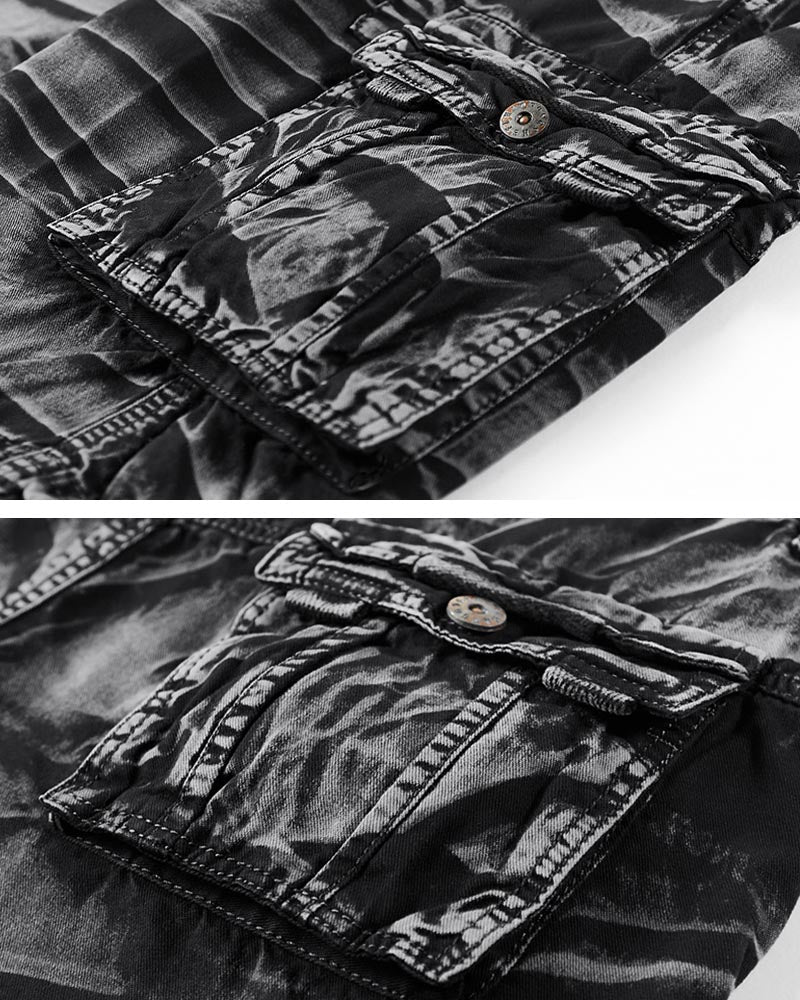 Versatile Camo Cargo Shorts - camo shorts - Lightweight Camo Cargo Shorts for Outdoor Comfort - View 7