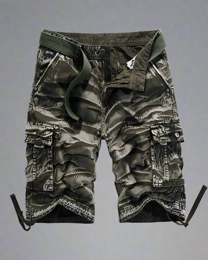 Versatile Camo Cargo Shorts -  cargo shorts - Lightweight Camo Cargo Shorts for Outdoor Comfort - View 2