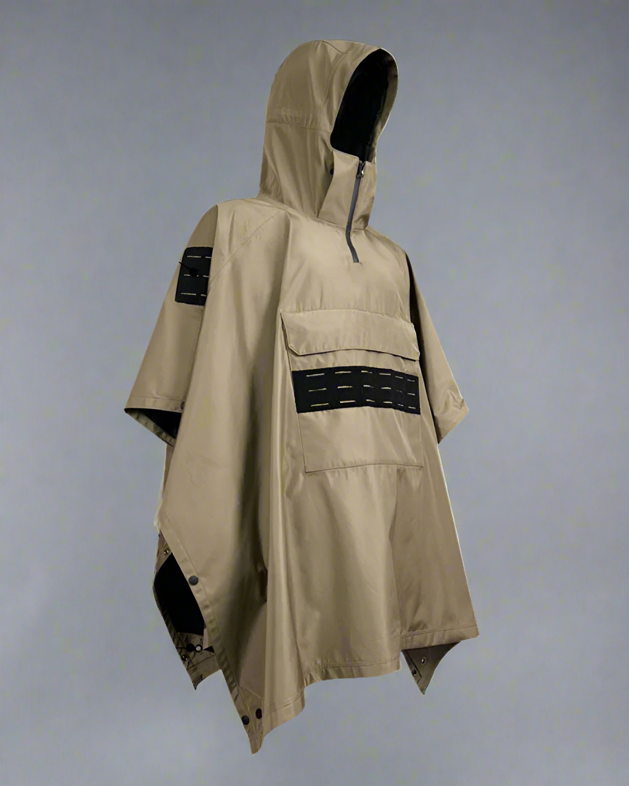 Versatile Camping Rain Poncho - versatile camping gear - Weather-Resistant Versatile Camping Rain Poncho - View 2
