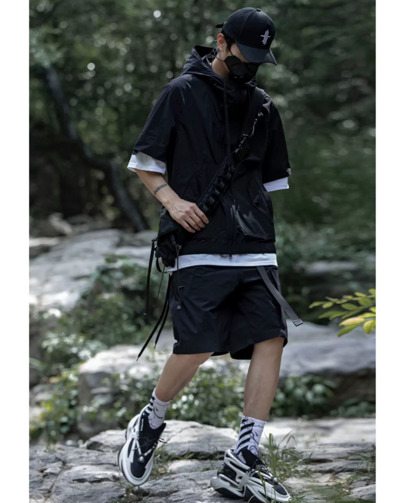 Versatile Cargo Jacket & Shorts Set - lightweight outdoor clothing - Versatile Cargo Jacket and Shorts Set for Outdoor Fun - View 16