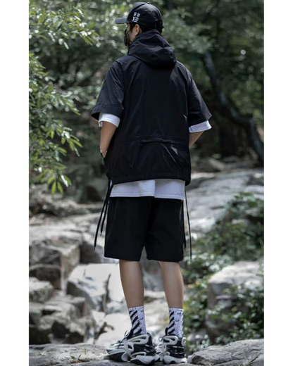 Versatile Cargo Jacket & Shorts Set - lightweight outdoor clothing - Versatile Cargo Jacket and Shorts Set for Outdoor Fun - View 9
