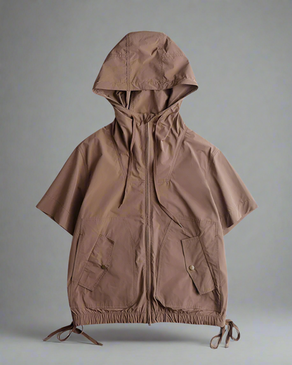 Versatile Cargo Jacket & Shorts Set -  outdoor apparel - Versatile Cargo Jacket and Shorts Set for Outdoor Fun - View 3