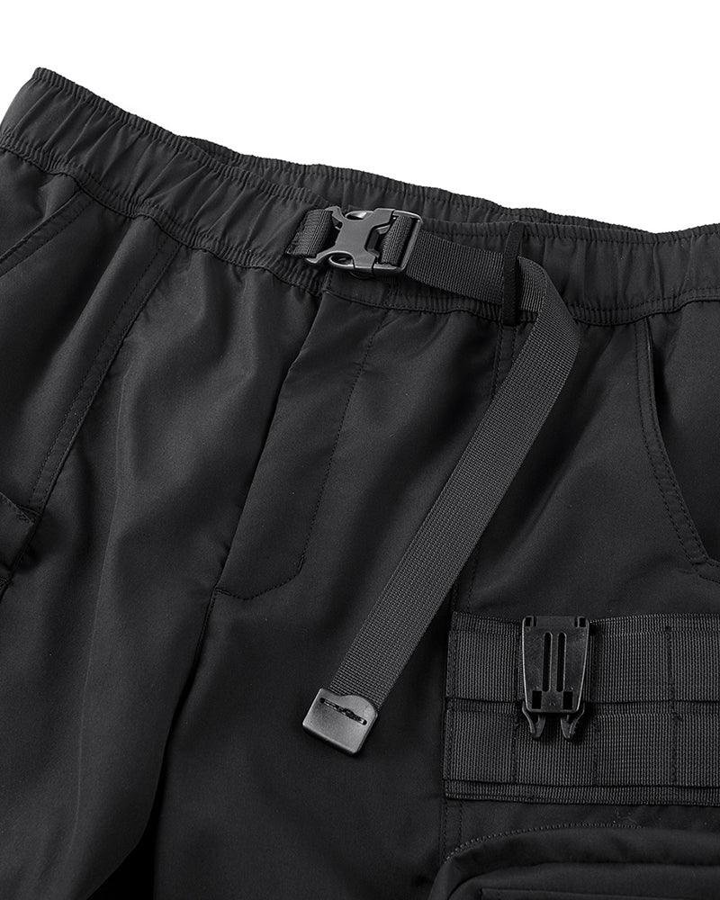 Versatile Cargo Shorts with Pockets -  black shorts - Stylish Cargo Shorts with Multi Pocket Design - View 4