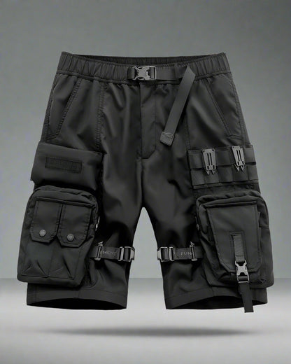 Versatile Cargo Shorts with Pockets - cargo shorts - Stylish Cargo Shorts with Multi Pocket Design - Main view
