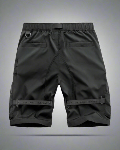 Versatile Cargo Shorts with Pockets - functional techwear shorts - Stylish Cargo Shorts with Multi Pocket Design - View 2