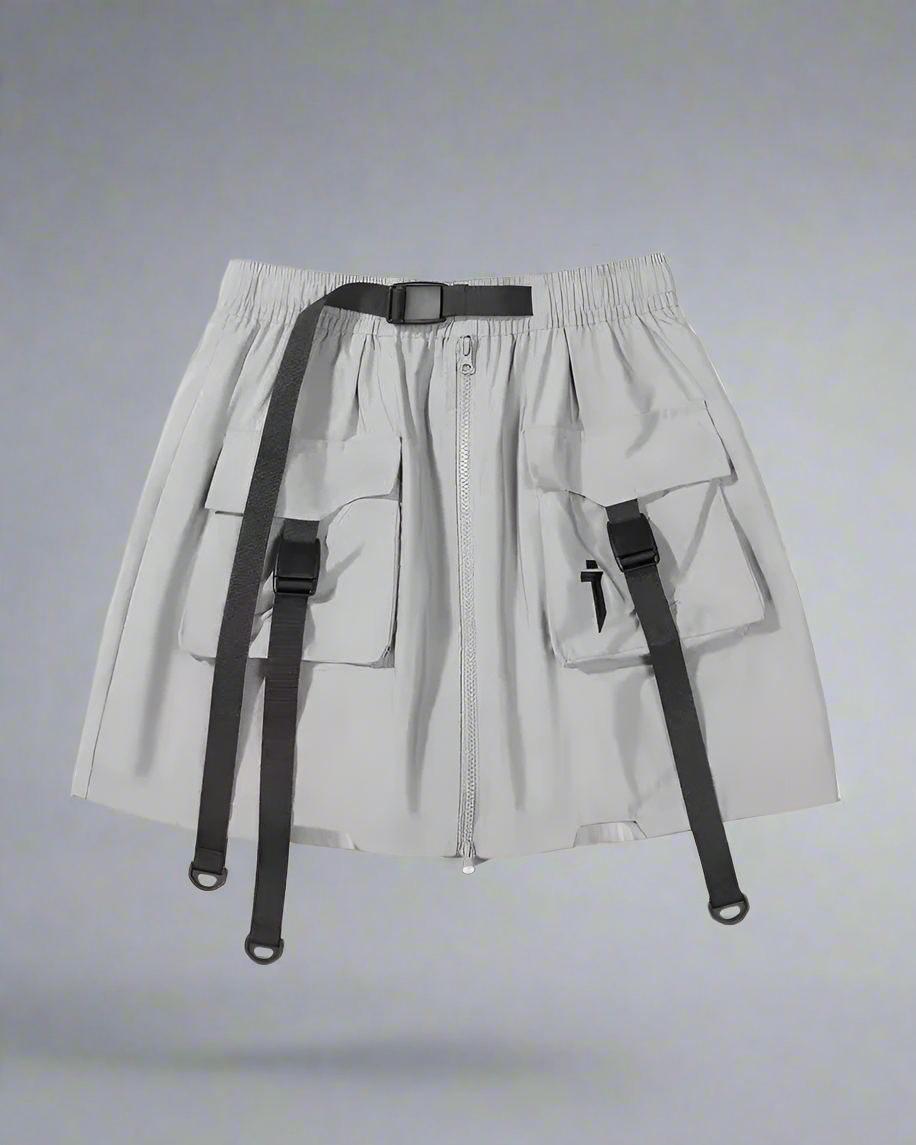Versatile Cargo Skirt Shorts - cargo shorts - Functional Cargo Skirt Shorts for Everyday Style - View 8