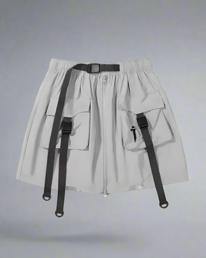 Versatile Cargo Skirt Shorts - cargo shorts - Functional Cargo Skirt Shorts for Everyday Style - View 8