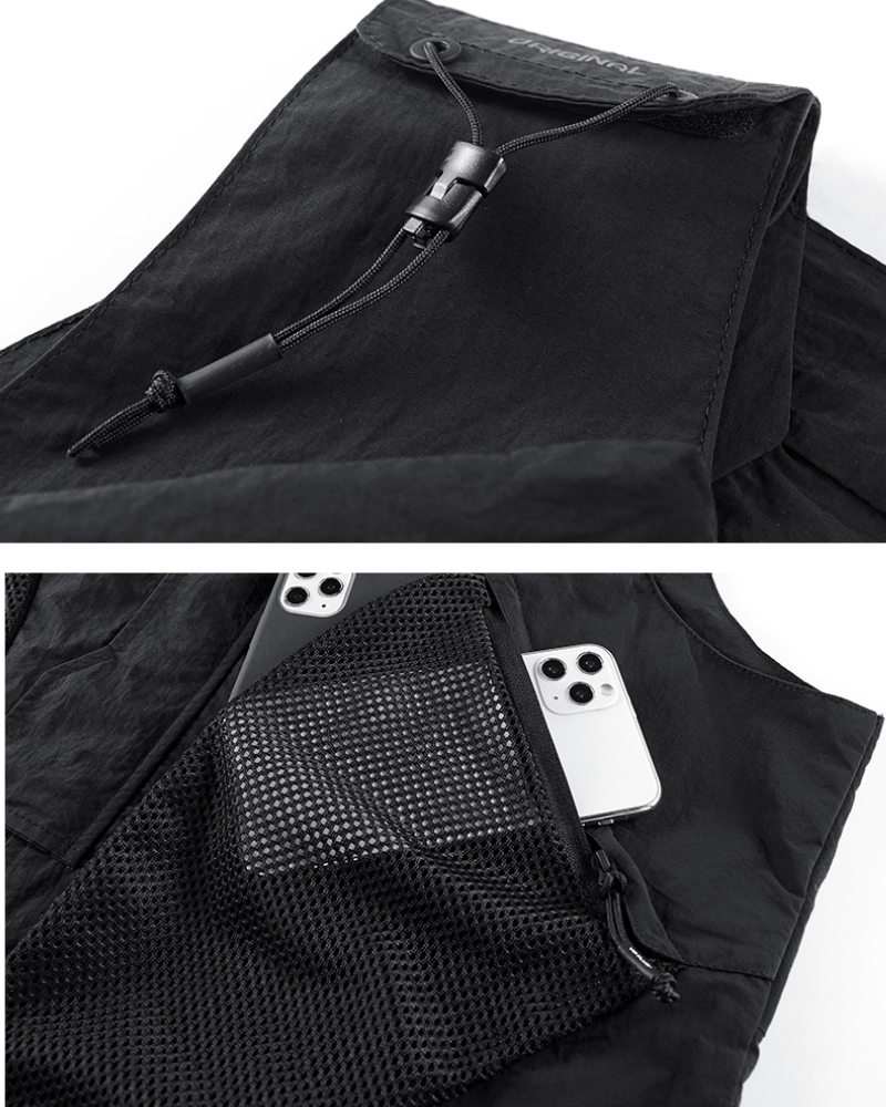 Versatile Cargo Sports Vest -  polyester vest - Comfortable Cargo Sports Vest for Outdoor Adventures - View 6