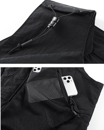 Versatile Cargo Sports Vest -  polyester vest - Comfortable Cargo Sports Vest for Outdoor Adventures - View 6