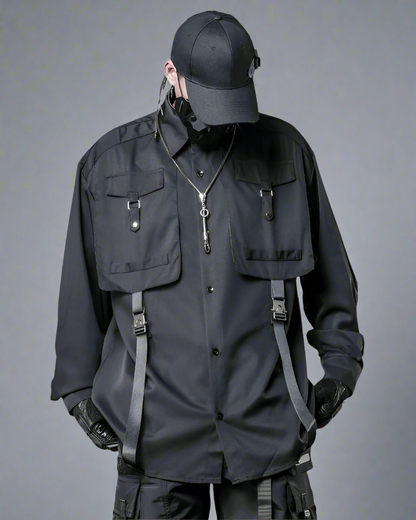 Versatile Cargo Stitch Shirt - cargo shirt - Functional Cargo Stitch Shirt for Modern Style - Main view