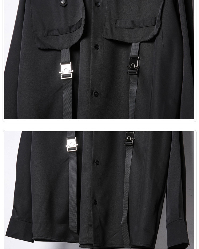 Versatile Cargo Stitch Shirt - patchwork design shirt - Functional Cargo Stitch Shirt for Modern Style - View 9