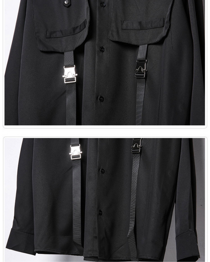 Versatile Cargo Stitch Shirt - patchwork design shirt - Functional Cargo Stitch Shirt for Modern Style - View 9