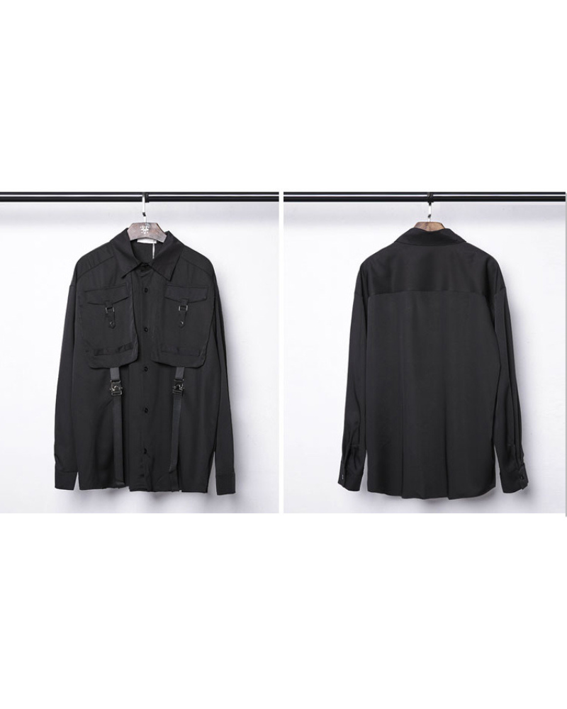 Versatile Cargo Stitch Shirt -  stylish techwear shirt - Functional Cargo Stitch Shirt for Modern Style - View 6
