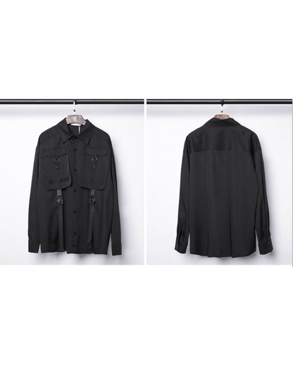 Versatile Cargo Stitch Shirt -  stylish techwear shirt - Functional Cargo Stitch Shirt for Modern Style - View 6