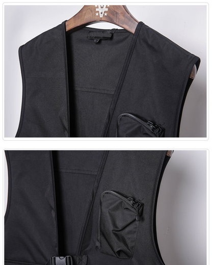 Versatile Cargo Utility Vest -  stylish utility vest - Stylish Cargo Utility Vest for Urban Adventurers - View 6