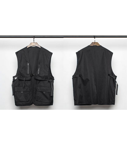 Versatile Cargo Utility Vest -  utility vest - Stylish Cargo Utility Vest for Urban Adventurers - View 9