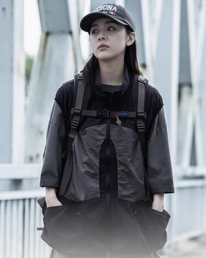 Versatile Cargo Vest for Adventures - New Arrivals - Lightweight Cargo Vest for Hiking and Urban Adventures - View 3