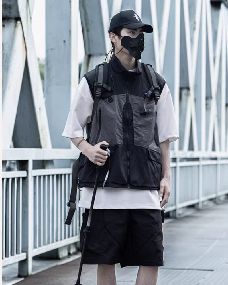 Versatile Cargo Vest for Adventures -  travel vest - Lightweight Cargo Vest for Hiking and Urban Adventures - View 9