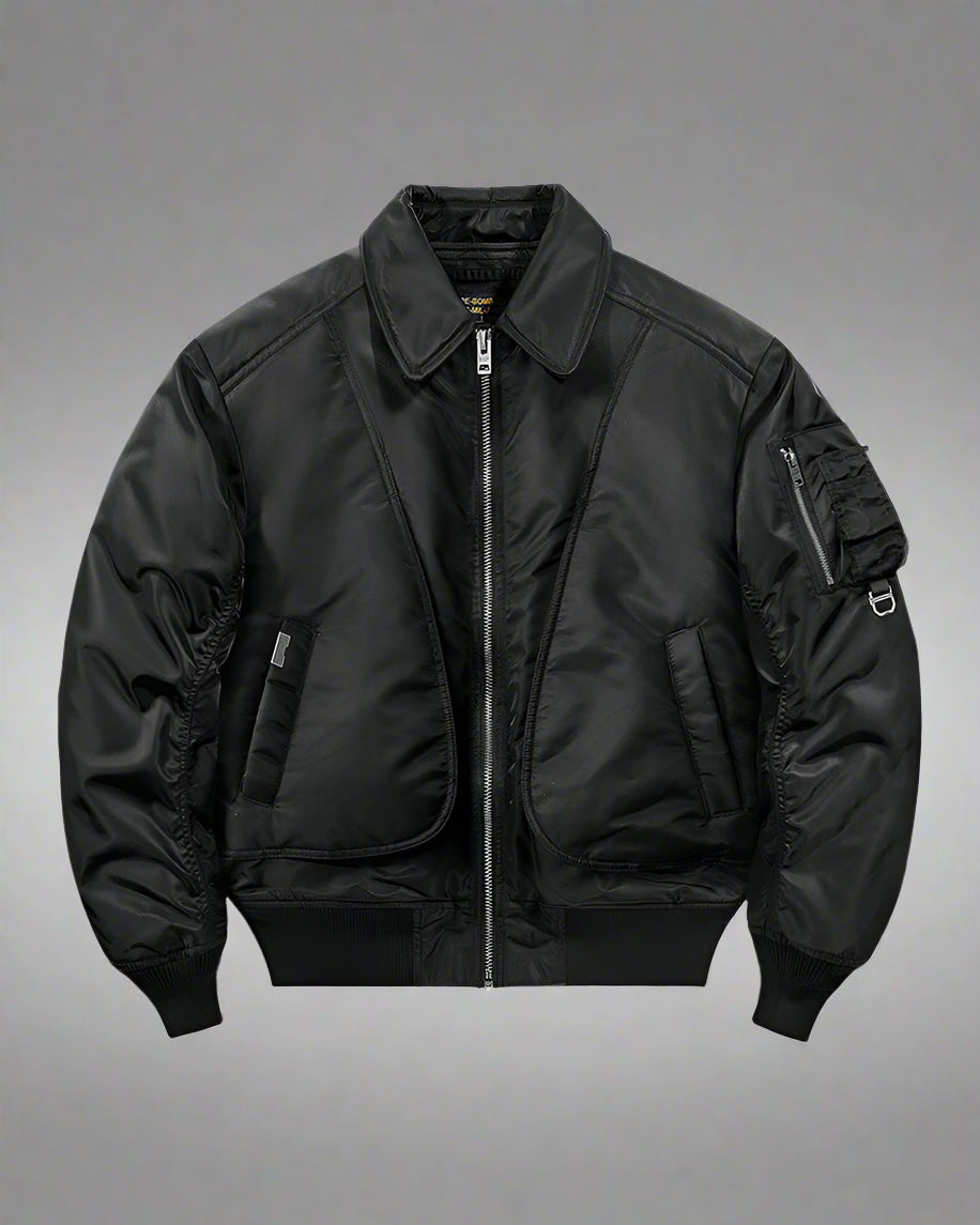 Versatile Cotton Tech Bomber - techwear bomber - Versatile Cotton Tech Bomber for Urban Environments - View 2
