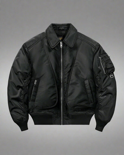 Versatile Cotton Tech Bomber - techwear bomber - Versatile Cotton Tech Bomber for Urban Environments - View 2
