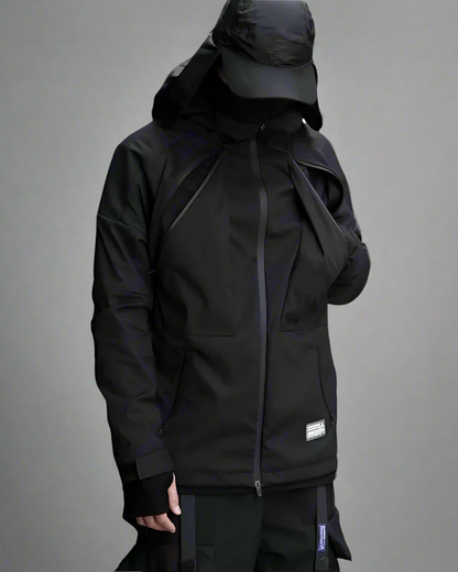 Versatile Cyberpunk Pocket Jacket - cyberpunk fashion - Cyberpunk Pocket Jacket for Everyday Versatility - Main view
