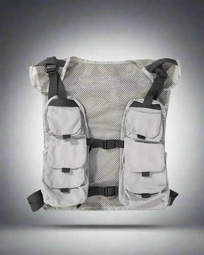 Versatile Cycling Cargo Vest -  breathable cycling gear - Durable Cycling Cargo Vest with Multiple Pockets - View 3