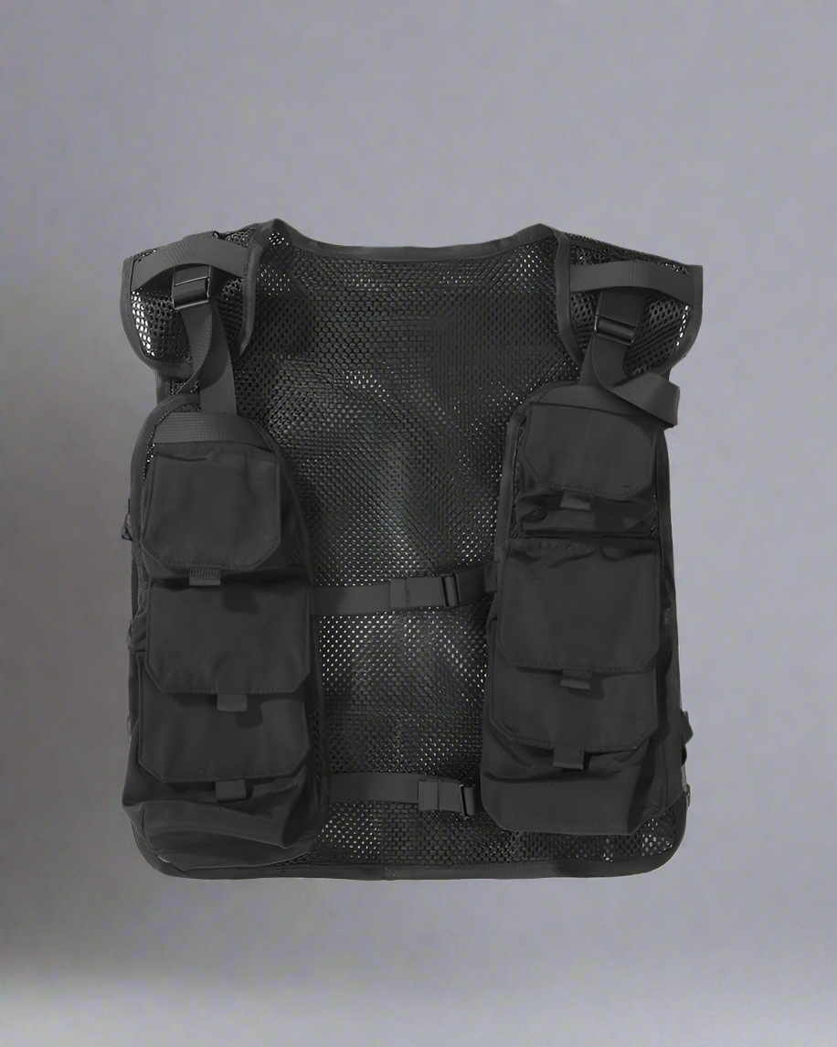 Versatile Cycling Cargo Vest - multi-pocket cycling vest - Durable Cycling Cargo Vest with Multiple Pockets - View 2