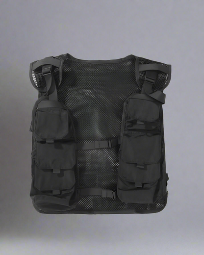 Versatile Cycling Cargo Vest - multi-pocket cycling vest - Durable Cycling Cargo Vest with Multiple Pockets - View 2
