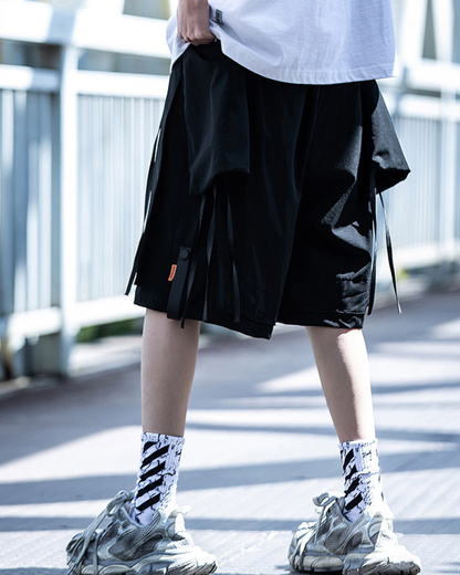 Versatile Detachable Pocket Cargo Shorts -  heavyweight cotton - Detachable Pocket Cargo Shorts for Streetwear Style - View 5