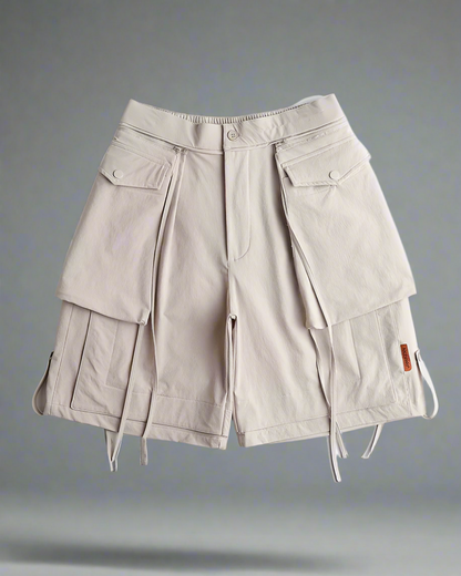 Versatile Detachable Pocket Cargo Shorts - modular side pockets - Detachable Pocket Cargo Shorts for Streetwear Style - View 2